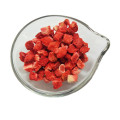 10 * 10 mm gefrorene getrocknete FD-Erdbeergranulate Erdbeerpartikel Gefriertrocknungsprozess
